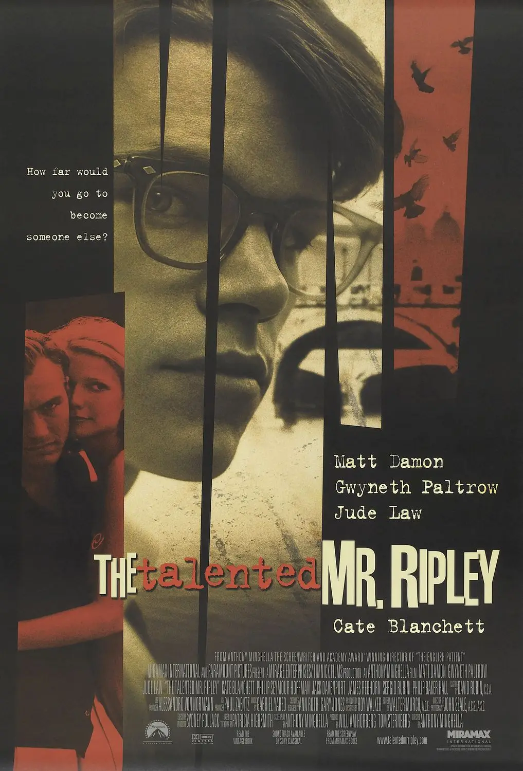 Hot Rare Movie The Talented Mr. Ripley (1999) Art SILK POSTER Wall Art Home Decorative painting