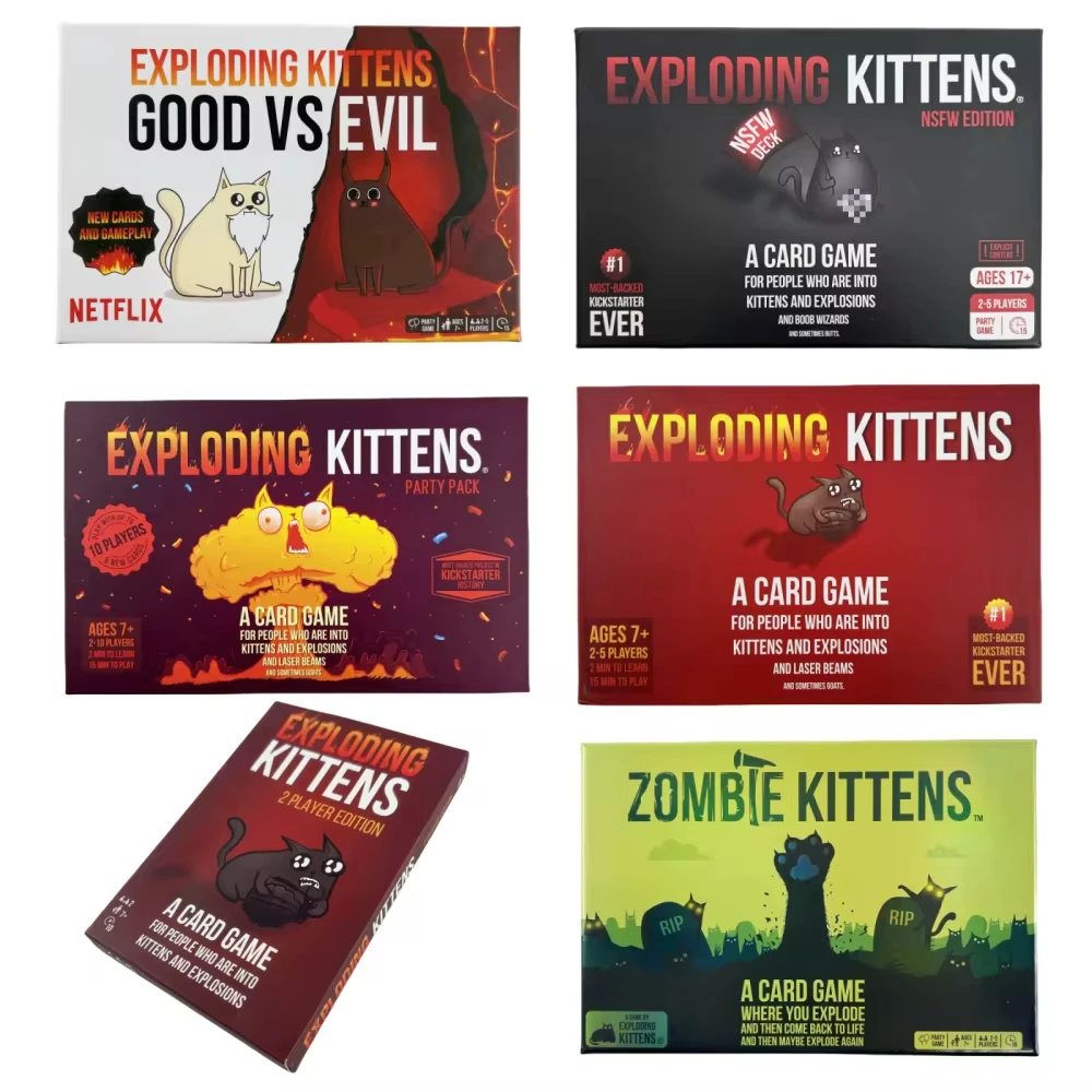 New Board Cards Elevate with New Characters Family Games for Party Funny Good vs Evil Card Games Board Deck Exploding Kittens