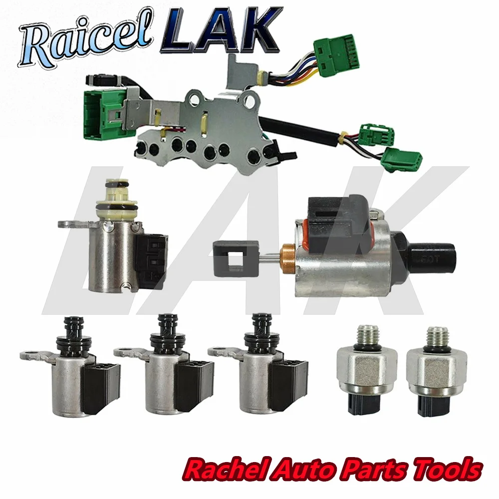 JF011E RE0F10A F1CJA CVT Kit Solenóide de Transmissão Com Sensor de Pressão de Cablagem Motor de Passo Para Nissan Altima Sentra Dodge