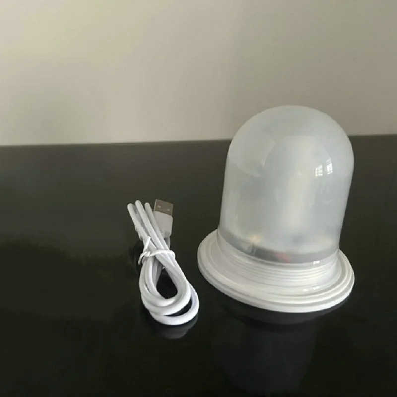 Dia.85mm USB صغير قابل لإعادة الشحن RGBW مزهرية مضيئة مزودة بقاعدة مقاوم للماء معلقة LED وحدة الأثاث المزاج ضوء محسن تحت الطاولة الديكور