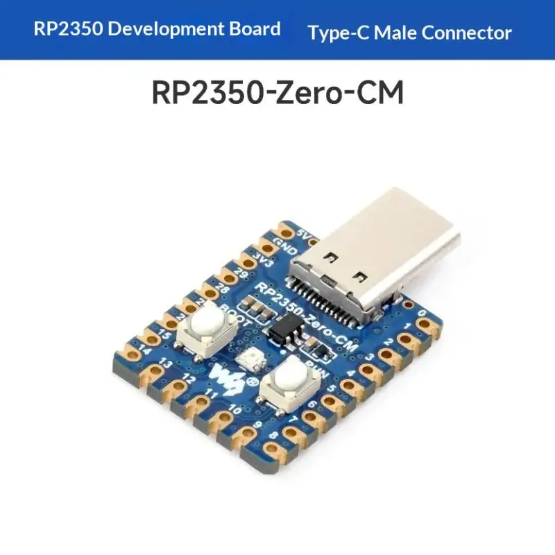 RP2350 Zero CM Electronic Dev Board USB‑C Interface Unused IO Breakout For Student DIY Programming Learning Experiment Projects