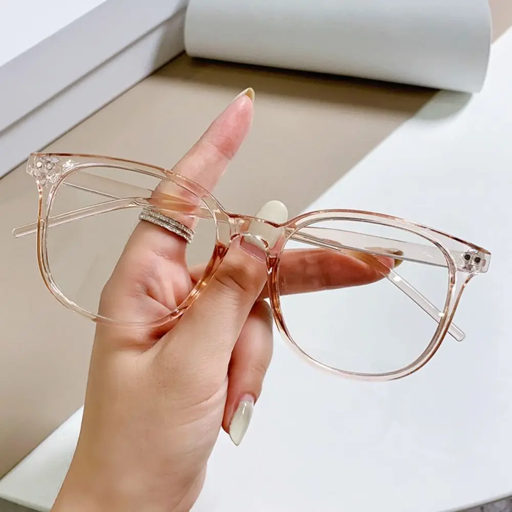 Anti-Blue Light Glasses Women Men Oversized Optical Frame Eye Protection Ultra Light Eyeglasses Office Computer Goggles