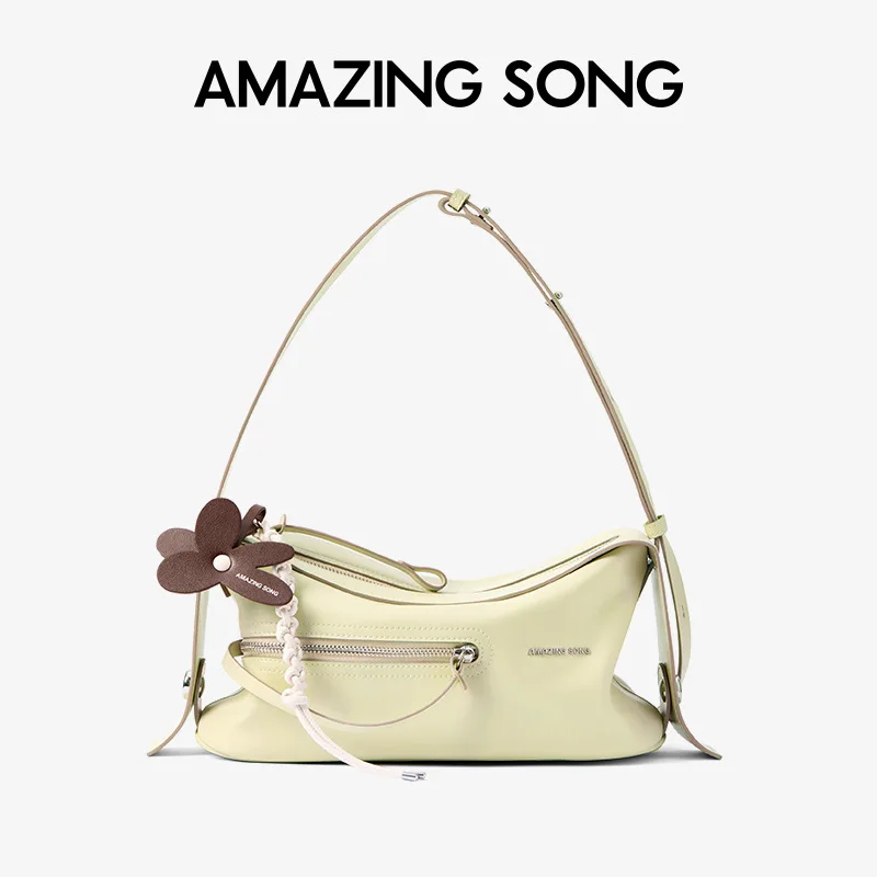 

Amazing Song 2025 Fashion Sweet Wine Camera Bag New Retro Cowhide Crossbody Bag for Women