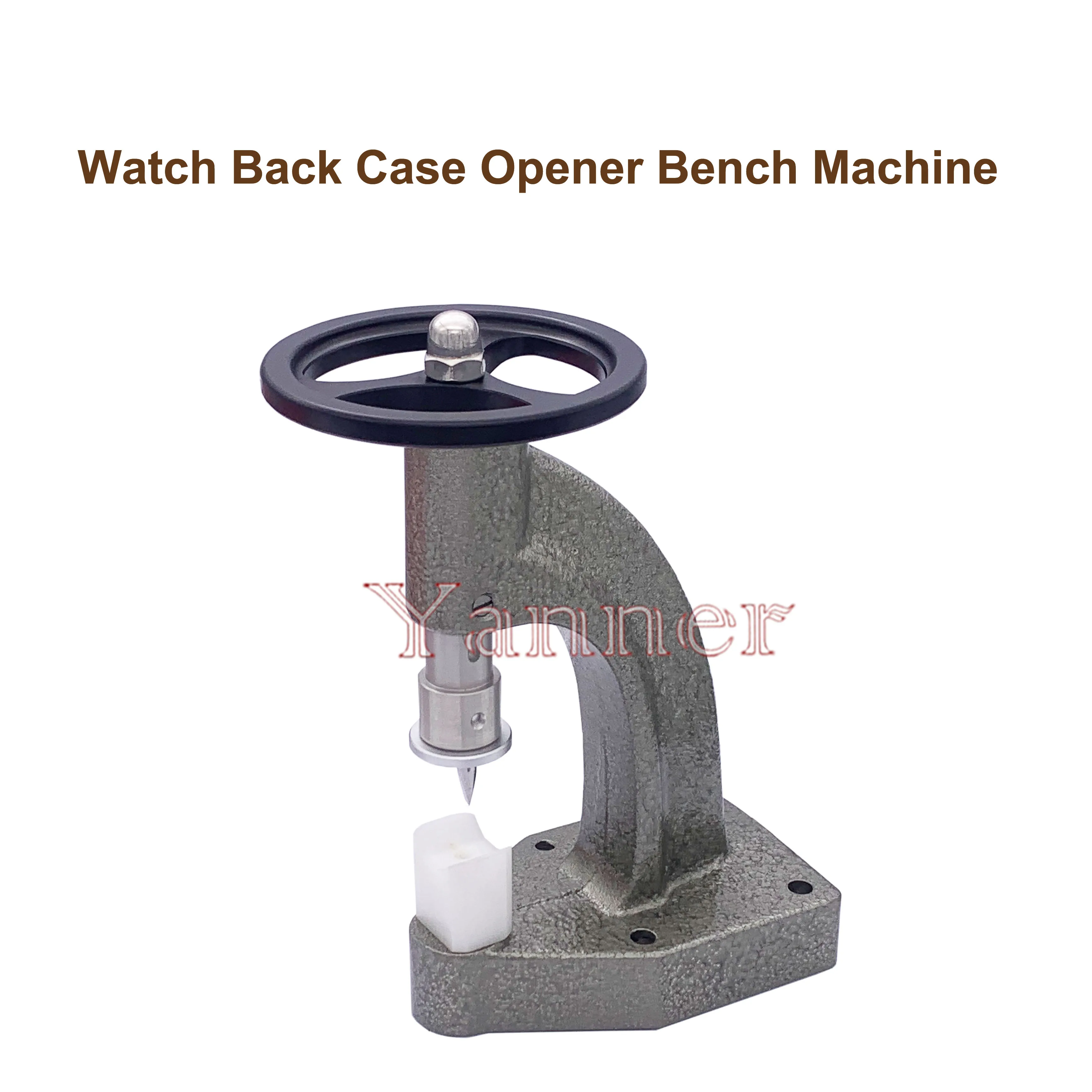 Abridor de cubierta de reloj, rueda de mano giratoria con dos cuchillas de apertura, herramienta de reparación de relojes para relojeros