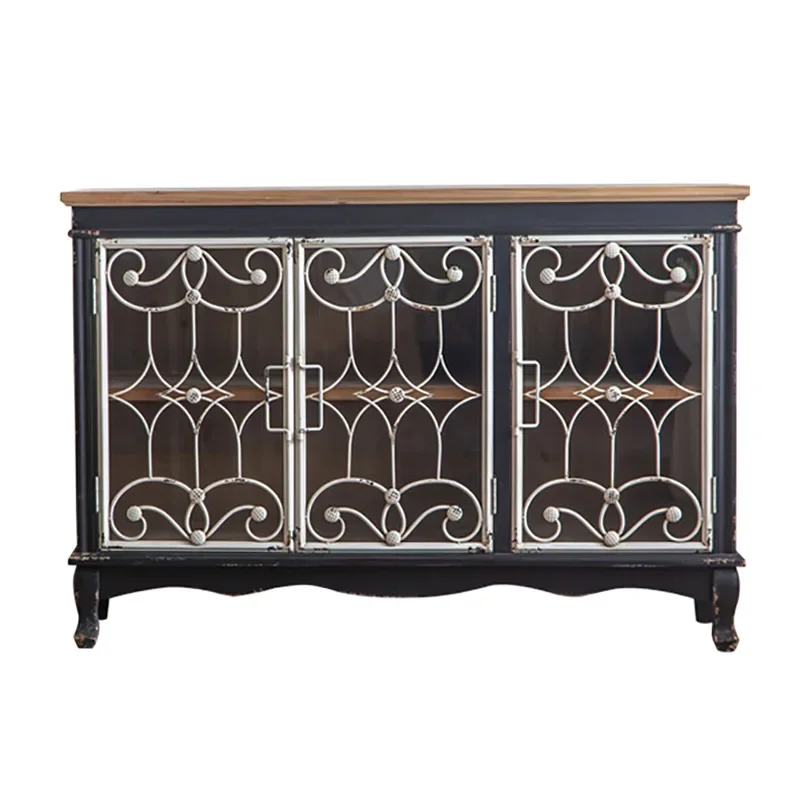 

The side cabinet is fully equipped with French retro and old style storage cabinet.