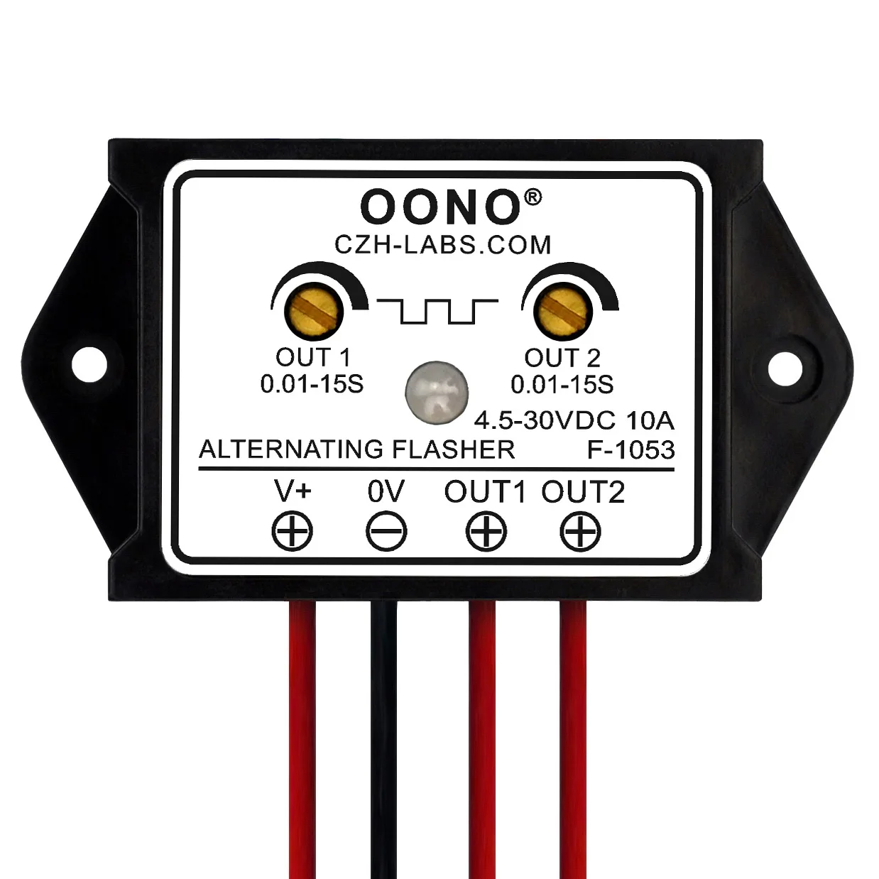 DC 4.5 - 30V 10A Dual Output Alternating Flasher Module, OONO F-1053