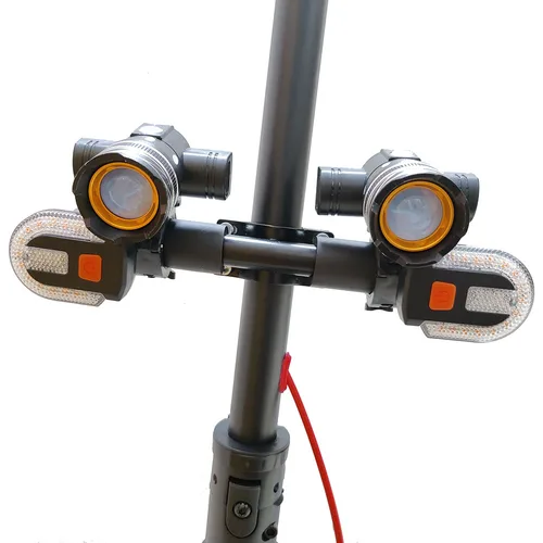 Imagen 2 del producto Lámparas LED para patinete eléctrico, faro recargable por USB, luz de bicicleta con zoom para Xiaomi 1S M365 PRO2 Ninebot, accesorios para monopatín