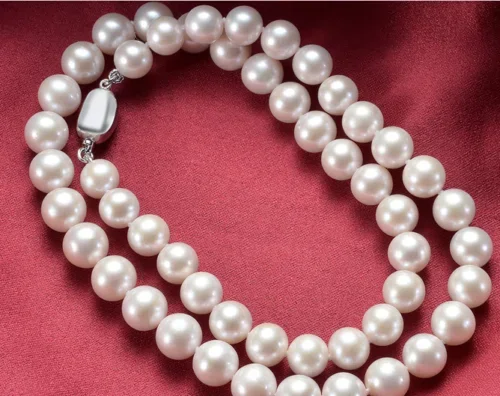 

gorgeous 10-11mm south sea white pearl necklace 18inch