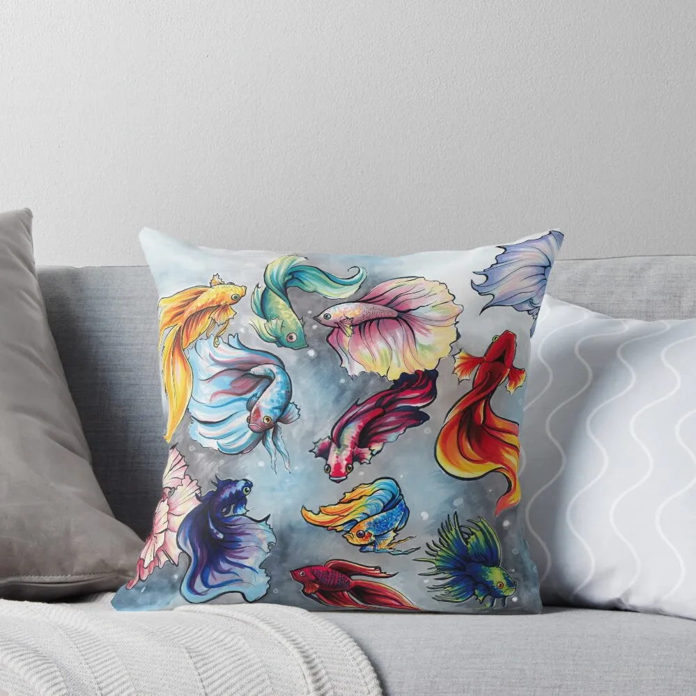 Betta Fish Throw Pillow Decorative Cushion Luxury Sofa Cushions pillow