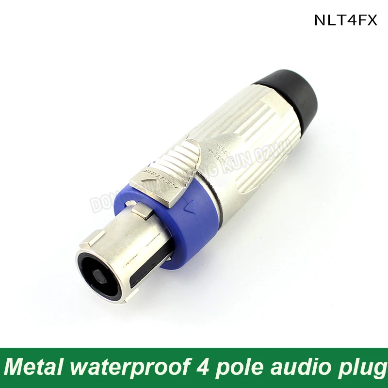 

NLT4FX Audio Plug XLR Speaker Cable Interface Connector Metal Waterproof 4-pin For 6mm² (AWG10) Line Matching NLT4MP Adapter