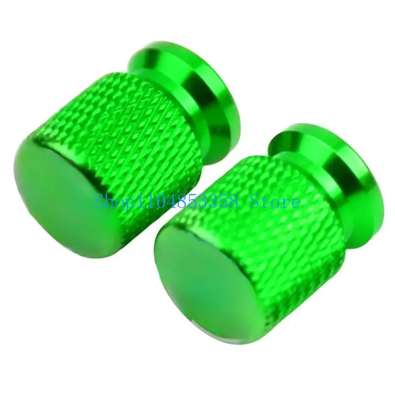 652F Pair Aluminum Valves Caps Scooters Valves Protections Stylish & Functional Tire Valves Caps for Bike & Motorcycle Tires