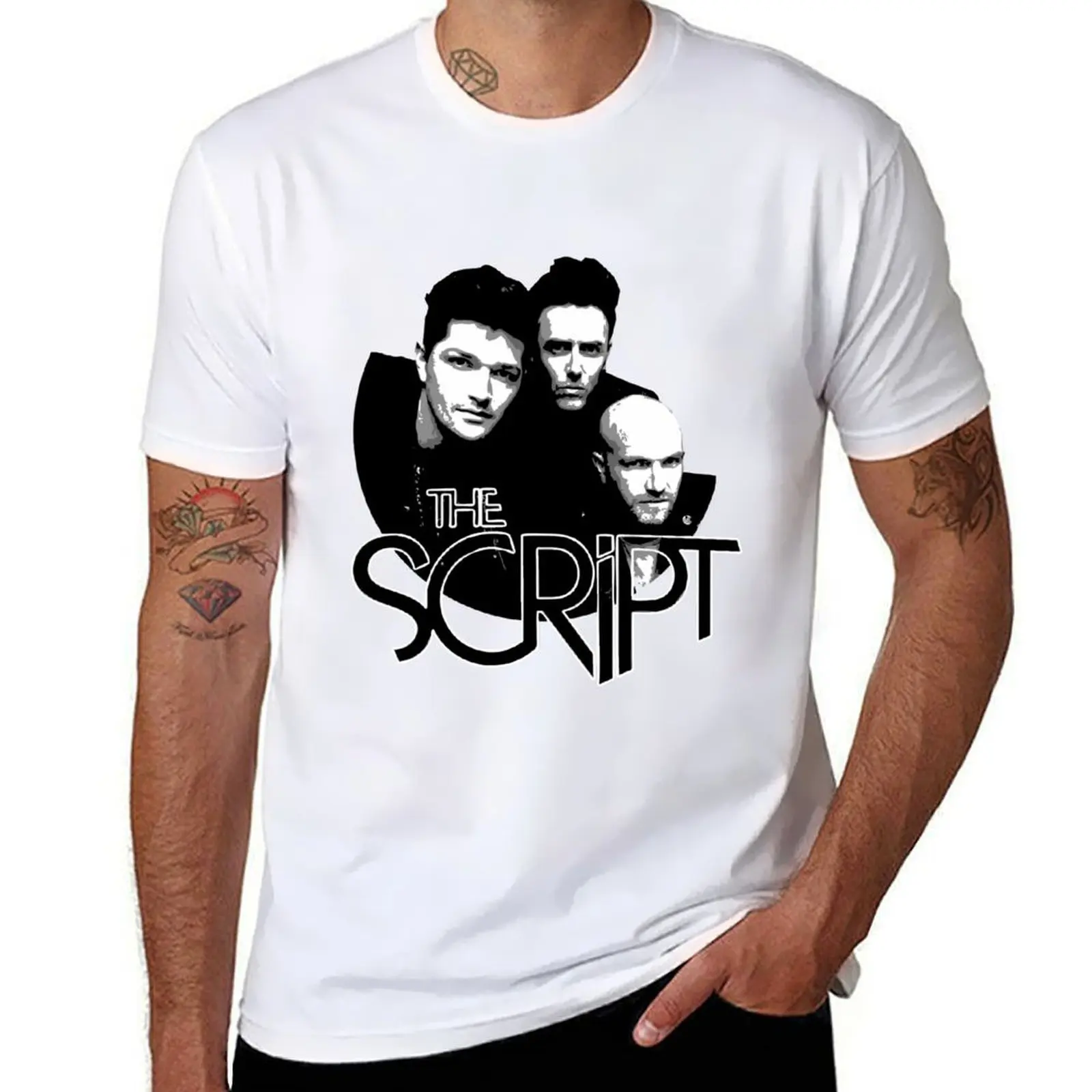

The Script T-Shirt t shirt man cotton t shirts for man pack white T-Shirt