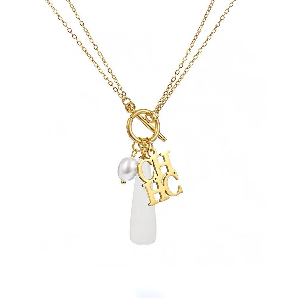 

Ожерелье-капля дофамина, уникальная массивная подвеска для женщин, смелые и красочные многослойные украшения, подарочная коробка и сумка в комплекте