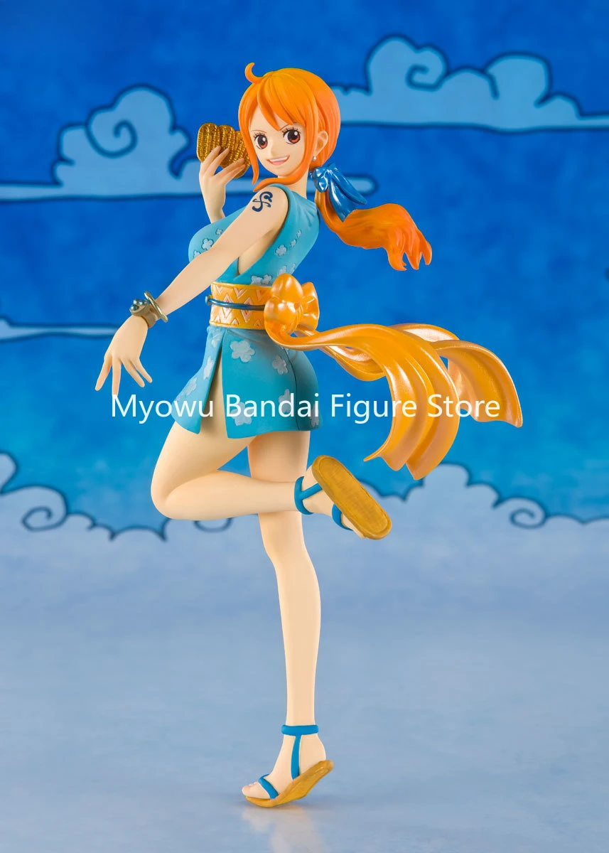 En Stock nuevo genuino Bandai Figuarts ZERO One Piece Nami (Namiko)-figura de animación modelo colección regalo