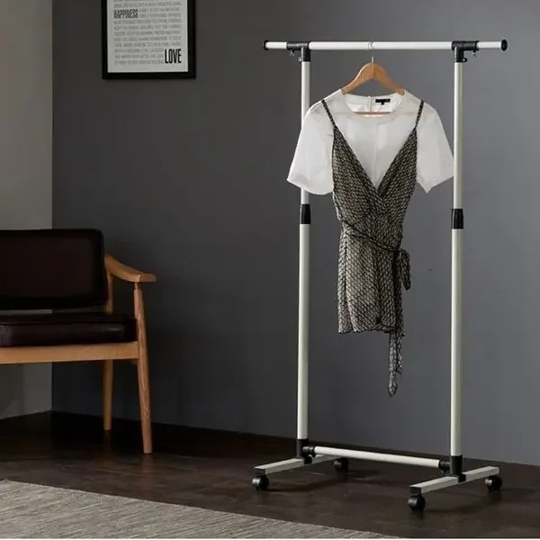 

Short Clothing Racks for Hanging Clothes with Bottom Shelves and Wheels Heavy Duty Rolling Clothes Rack Kids Clothing Rack for A