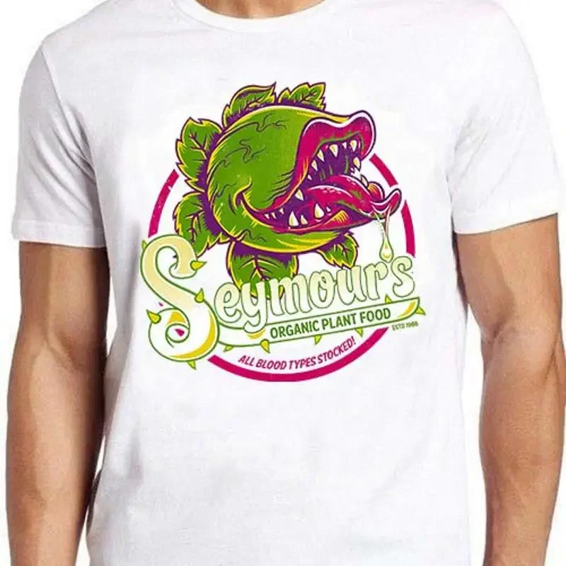Seymours Seymours Organic Plant Food Little Shop Of Horrors 80s Cult Film T Shirt M213 - Aliexpress Deal