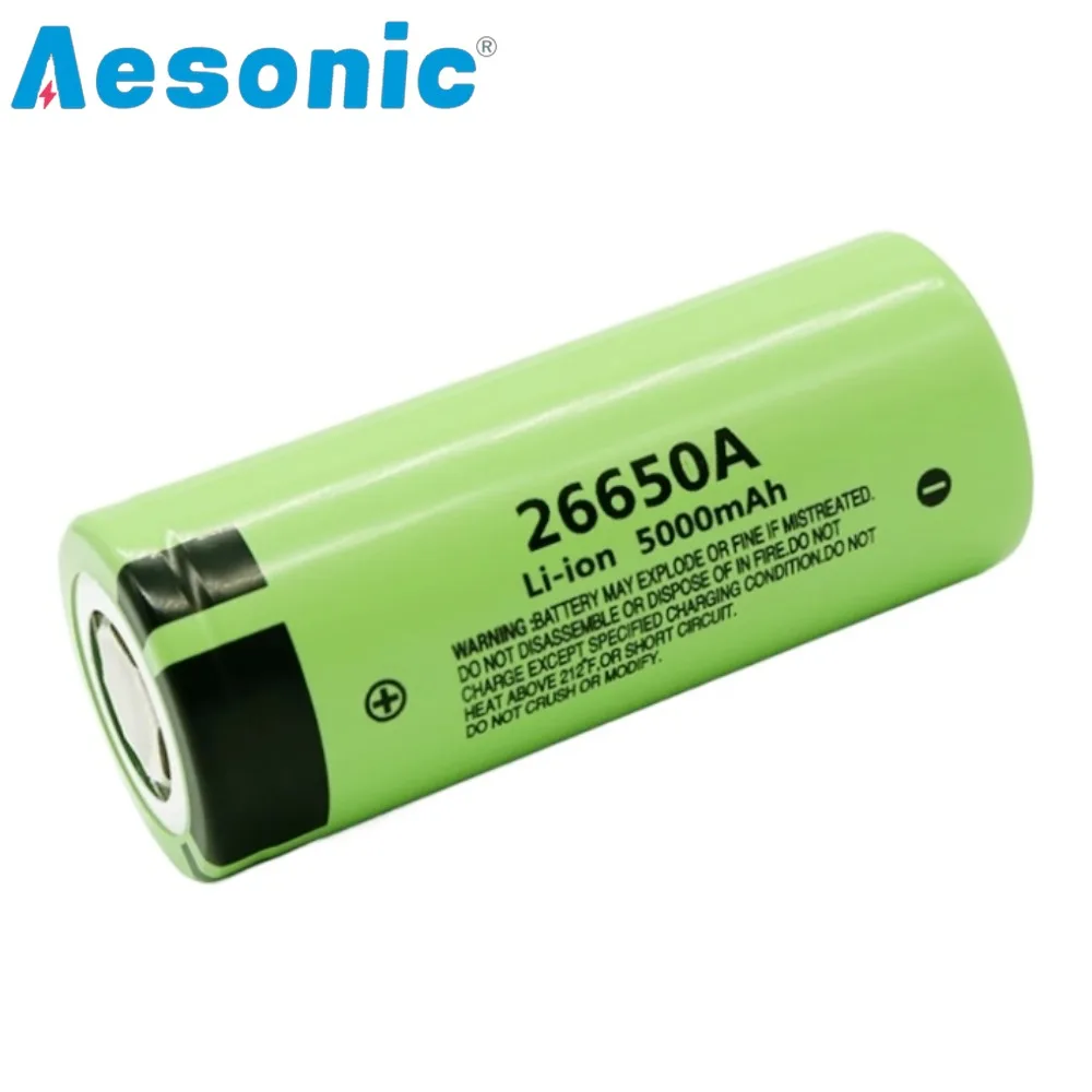 2PCS New Original for Panasonic 26650 Rechargeable Lithium Battery 3.7V 5000mAh for Electronics Flashlights 26650A