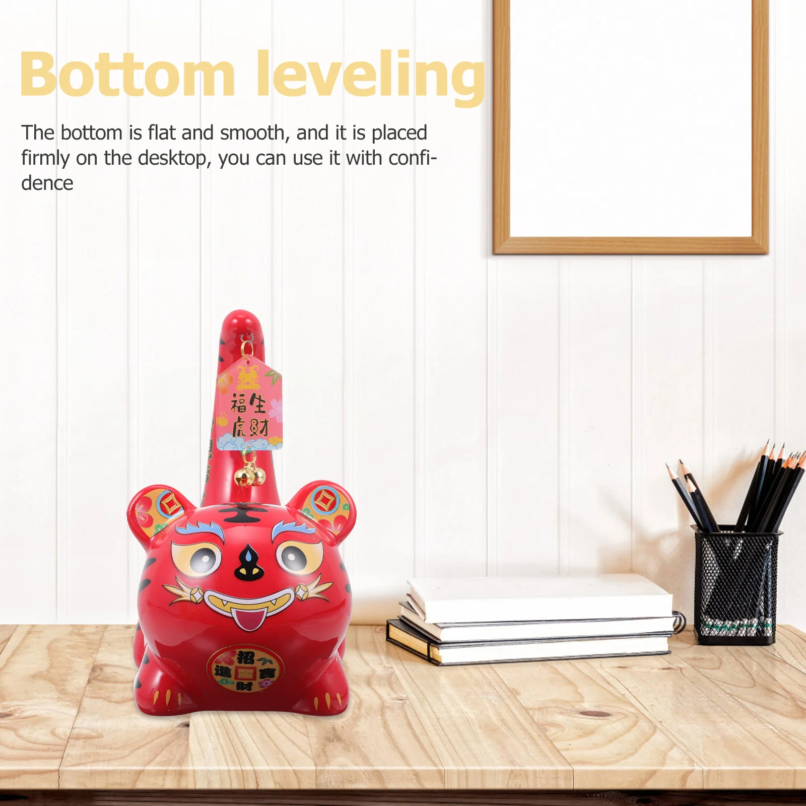 

1Set Tiger Design Coin Bank Durable Savings Bank Creative Animal Shape Gift New Year Christmas Decoration