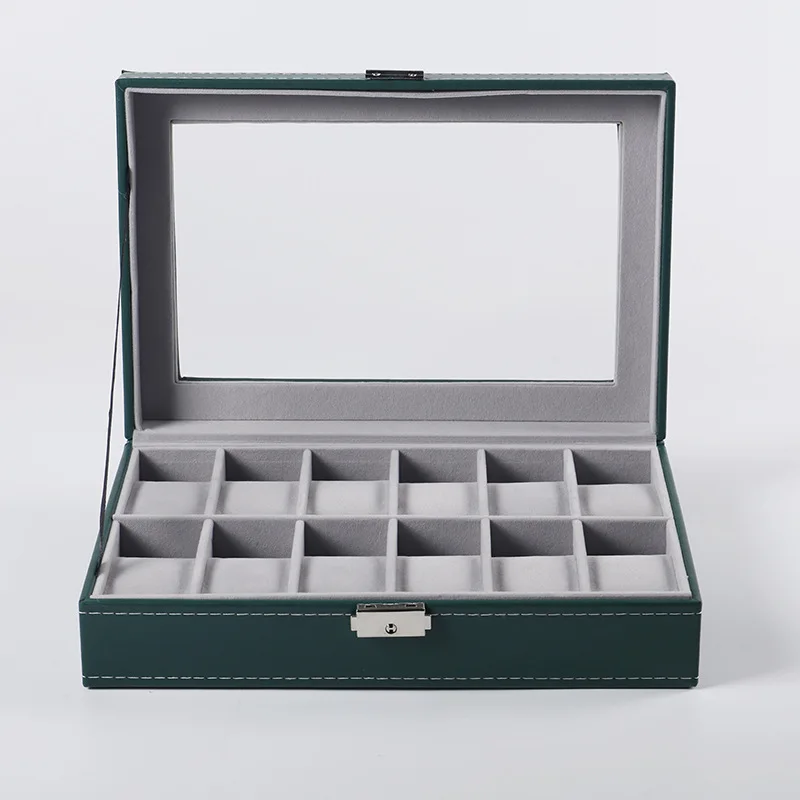 2023 Watch Box New PU Leather 6/10/12/20 Girds  Watch Case Storage Box Watch Holder Box Organizer Watch Display Box