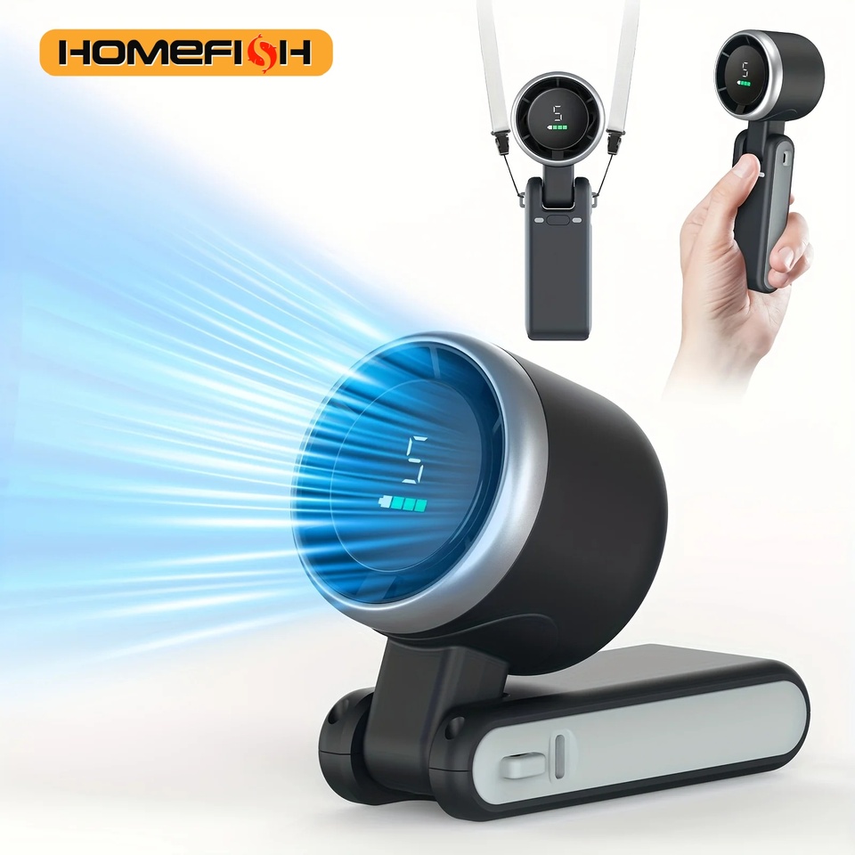  Rechargeable Lithium Battery USB Charging Travel Mini Fan 