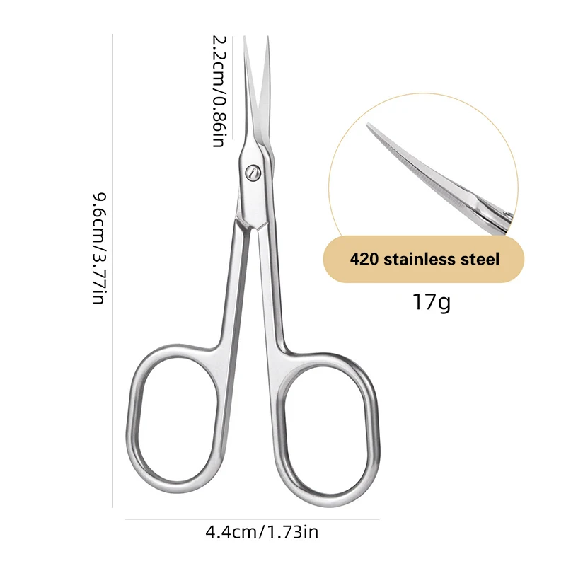 Ciseaux à ongles russes en acier inoxydable, dissolvant de peau de fréquence pour coupe-ongles, ciseaux à pointe incurvée de manucure, N64.Art