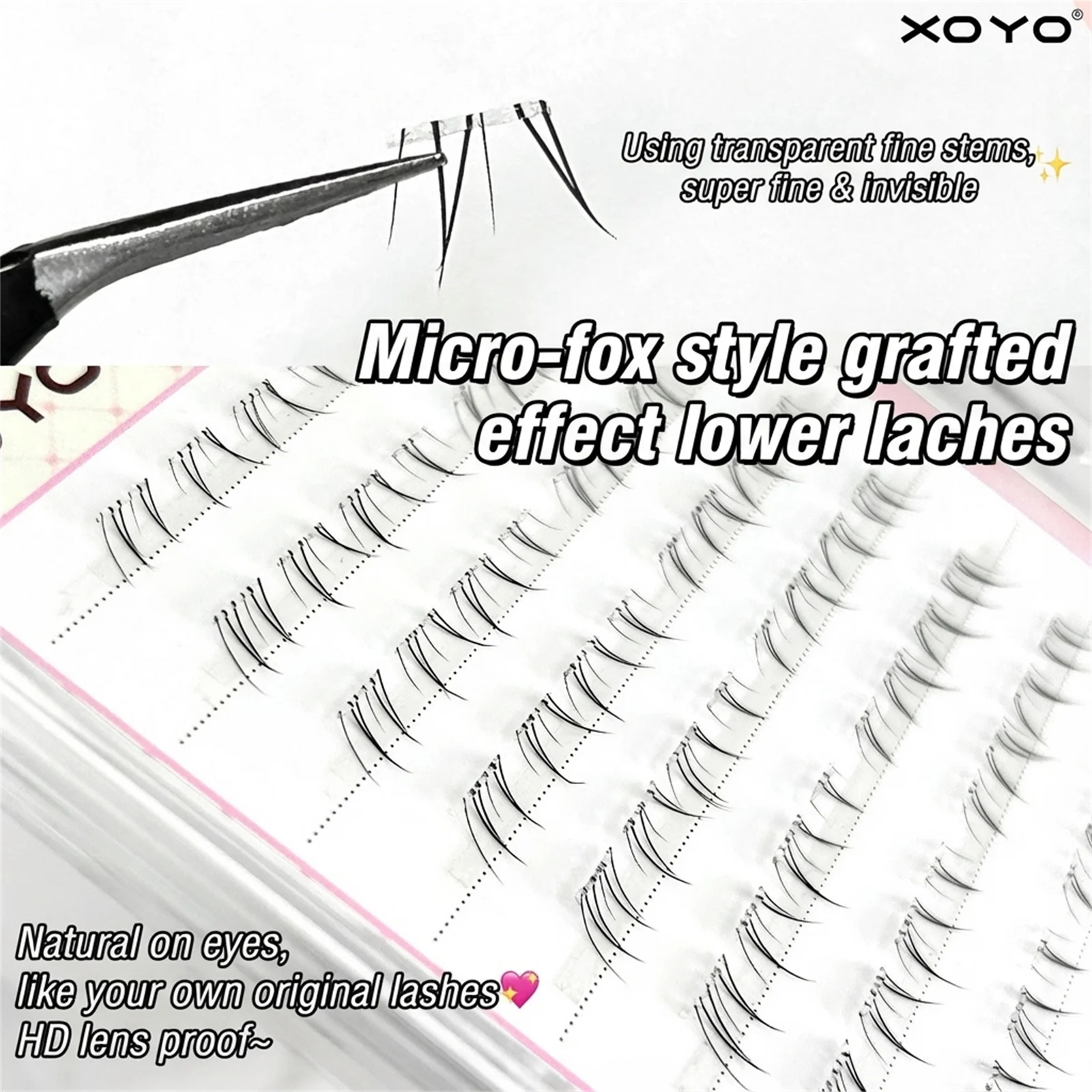 플라워 바텀 래쉬 익스텐션 4-7mm 혼합 해바라기 자연스러운 인조 속눈썹 개별 일일 메이크업 액세서리