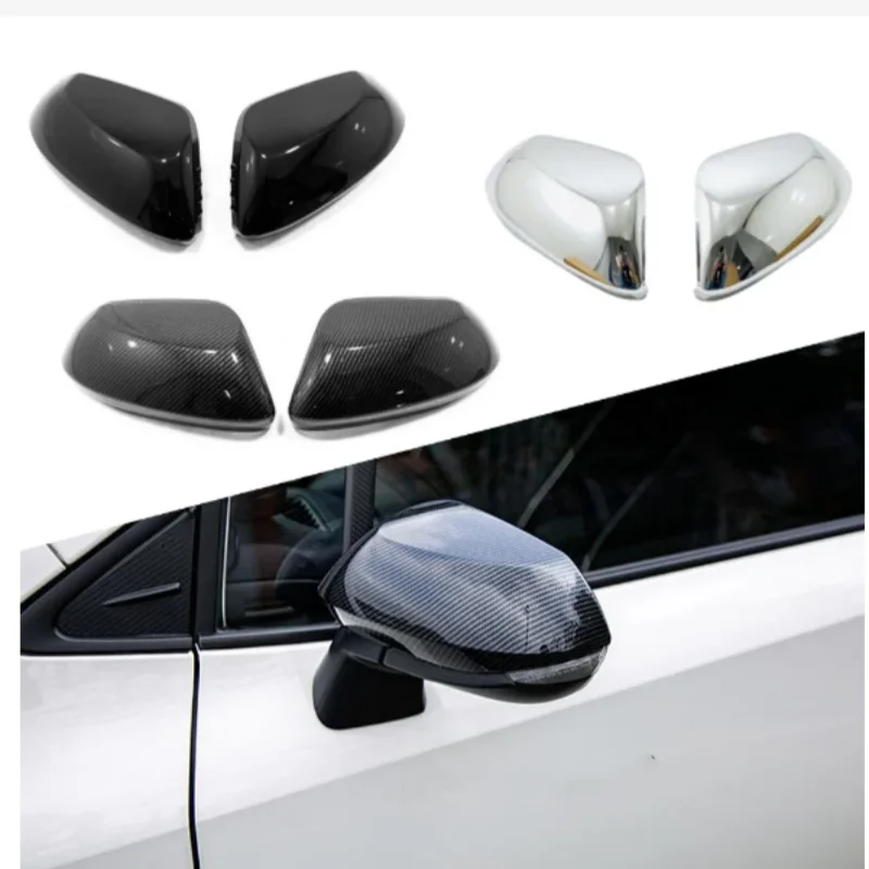 

Carbon Fiber Look Mirror Cover For Toyota Levin 2019 -2021 Rear Side View Mirror Cover