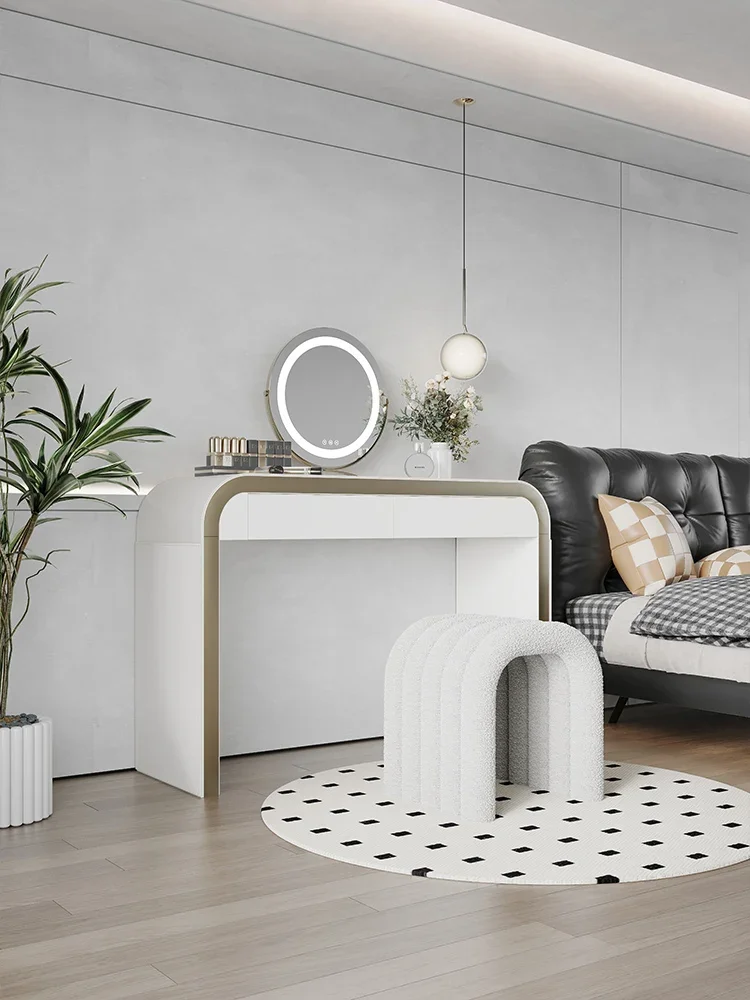 Saddle leather Modern simple small apartment master bedroom dressing table