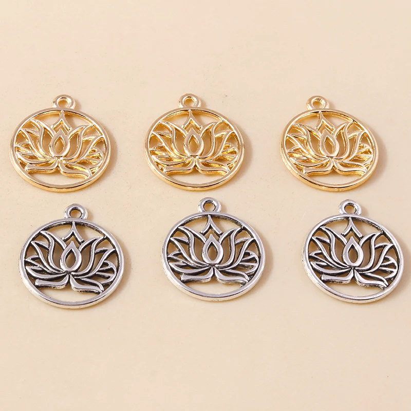 20 Stück niedliche Anhänger aus Legierung in Form von Pflanzen, Blumen, Bäumen und Blättern für die Schmuckherstellung, Ohrringe, Anhänger, Halsketten, Armbänder, DIY-Bastelzubehör – Detail 8
