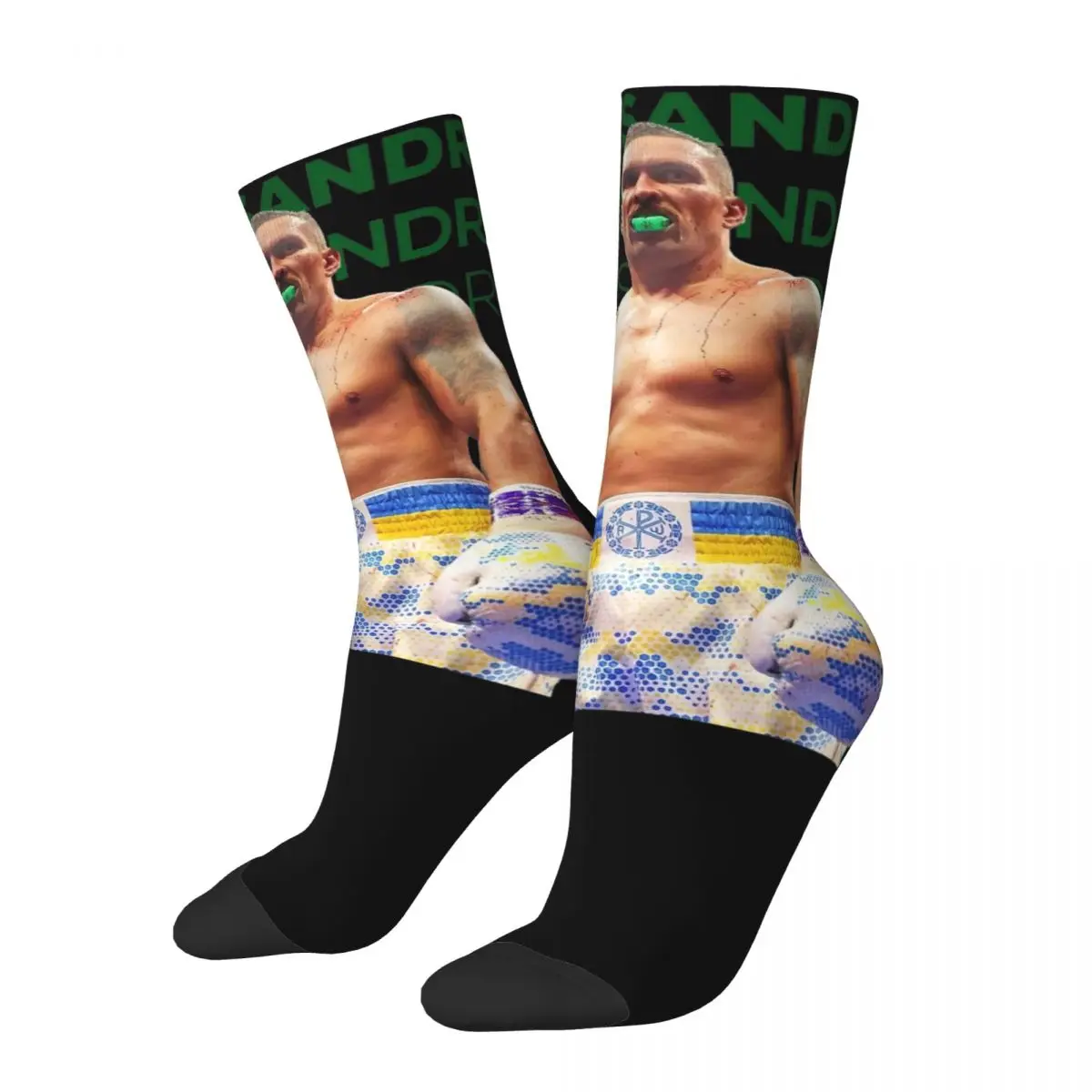 Oleksandr Usyk Boxing King Socks Soft Funny Undisputed Heavyweight Socks Hip Hop Accessories Middle TubeSocks Wonderful Gifts