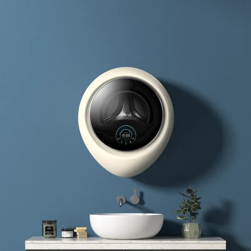 MINIJ-lavadora montada en la pared, lavadora de 2,5 kg, alta temperatura, tipo de carga frontal, automática, 220V