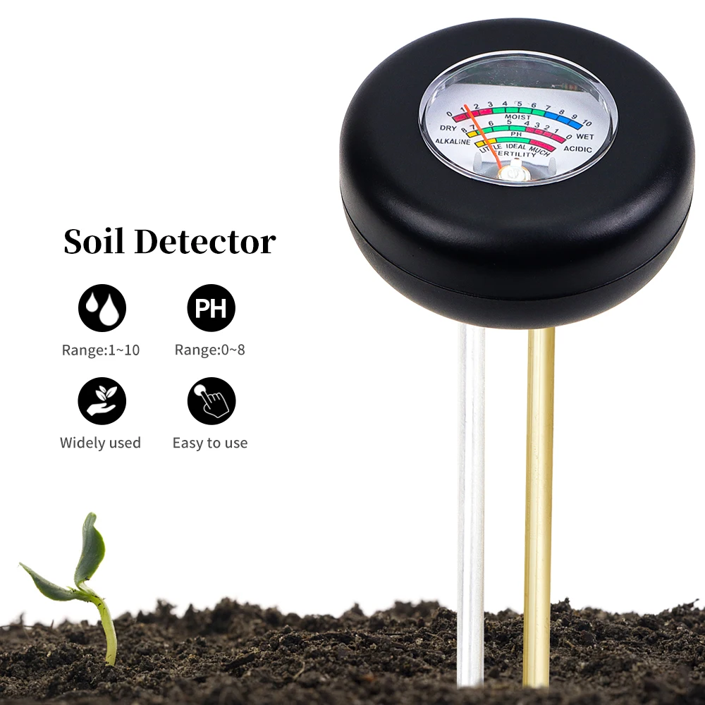 3 in 1 Soil Tester Humidity PH Meter With 2 Probes Soil Humidometer Probe Detector Watering Home Garden Measuring Tool