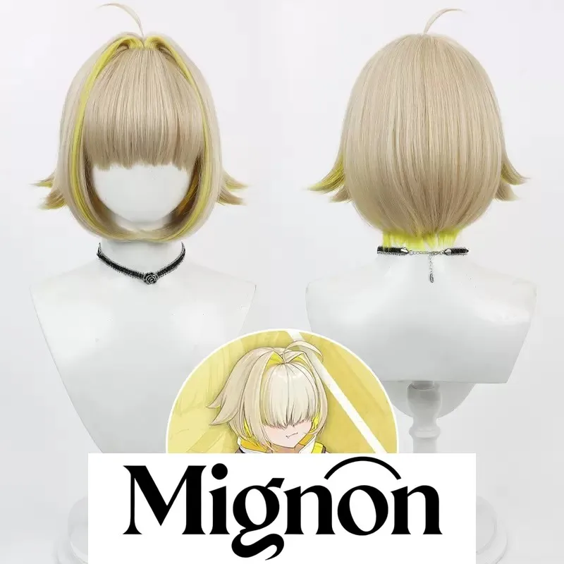 

Goddess of Victory: NIKKE Elegg New Goddess Косплей Парик подчеркивает имитация кожи головы