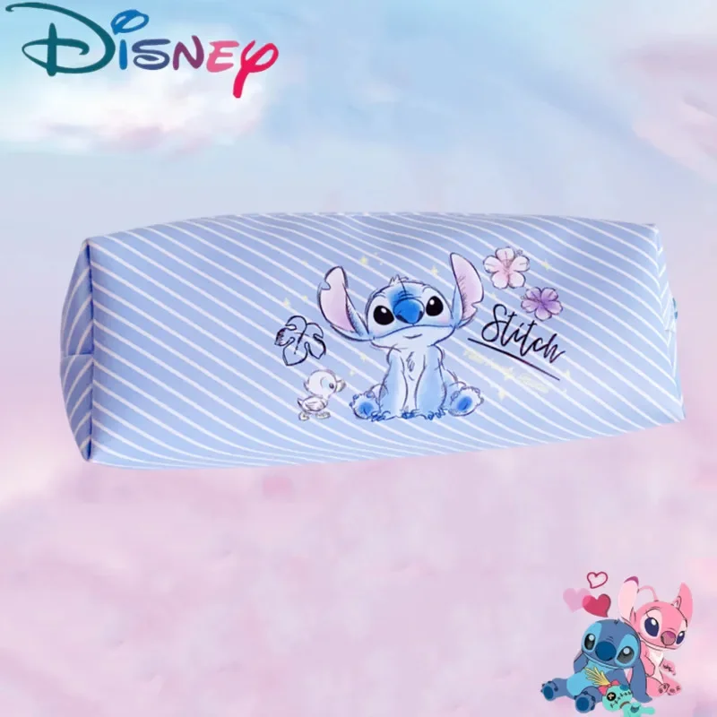 Disney Stitch Anime Etui Steek Print Grote Capaciteit Pen Tas Cartoon Studenten Opbergtas Kids Christmars Cadeau