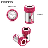 Magnetic Ring Screwdriver Bit Holder Cross Phillips Magnet 1/4 Strong Magnetizer Removable Part Adapter Screw Driver Power Tool 2