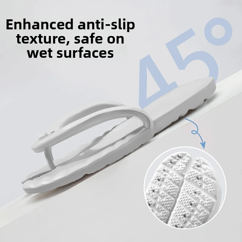 

1 Pair Travel Folding Portable Flip Flops Outdoor Beach Slippers For Women Men Eva Summer Unisex Bathroom Shower Sandals Hotel