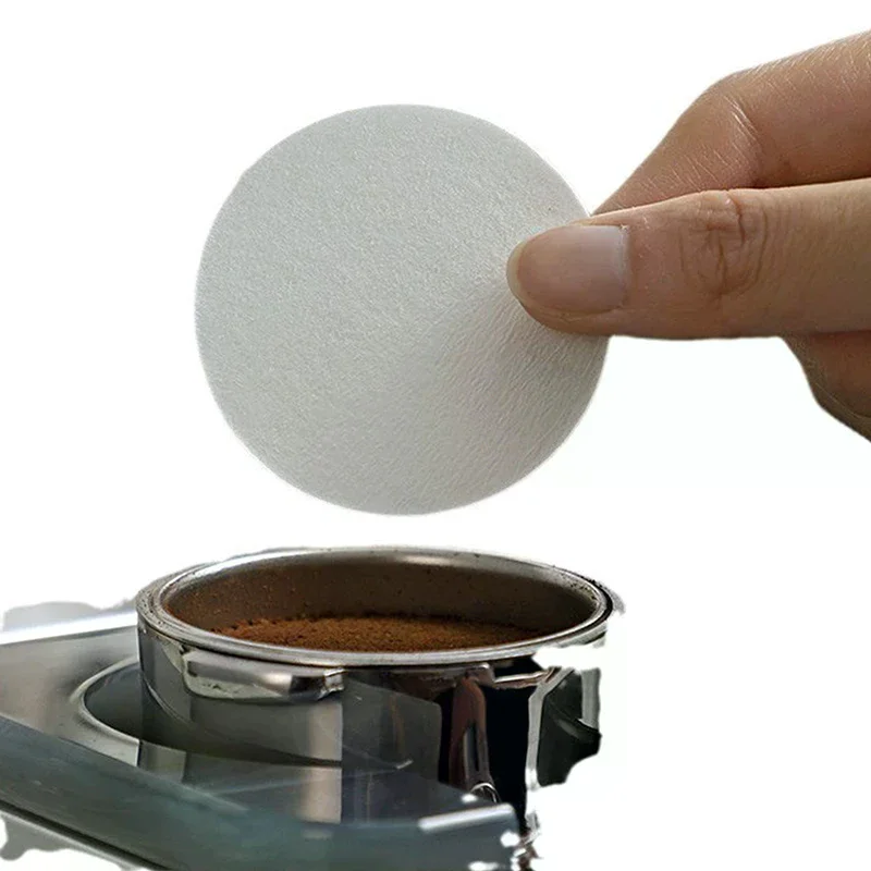 100 Peças de Papel Filtro para Café Espresso 54/56/60/62/64/68MM Tela de Puck para Máquinas de Café
