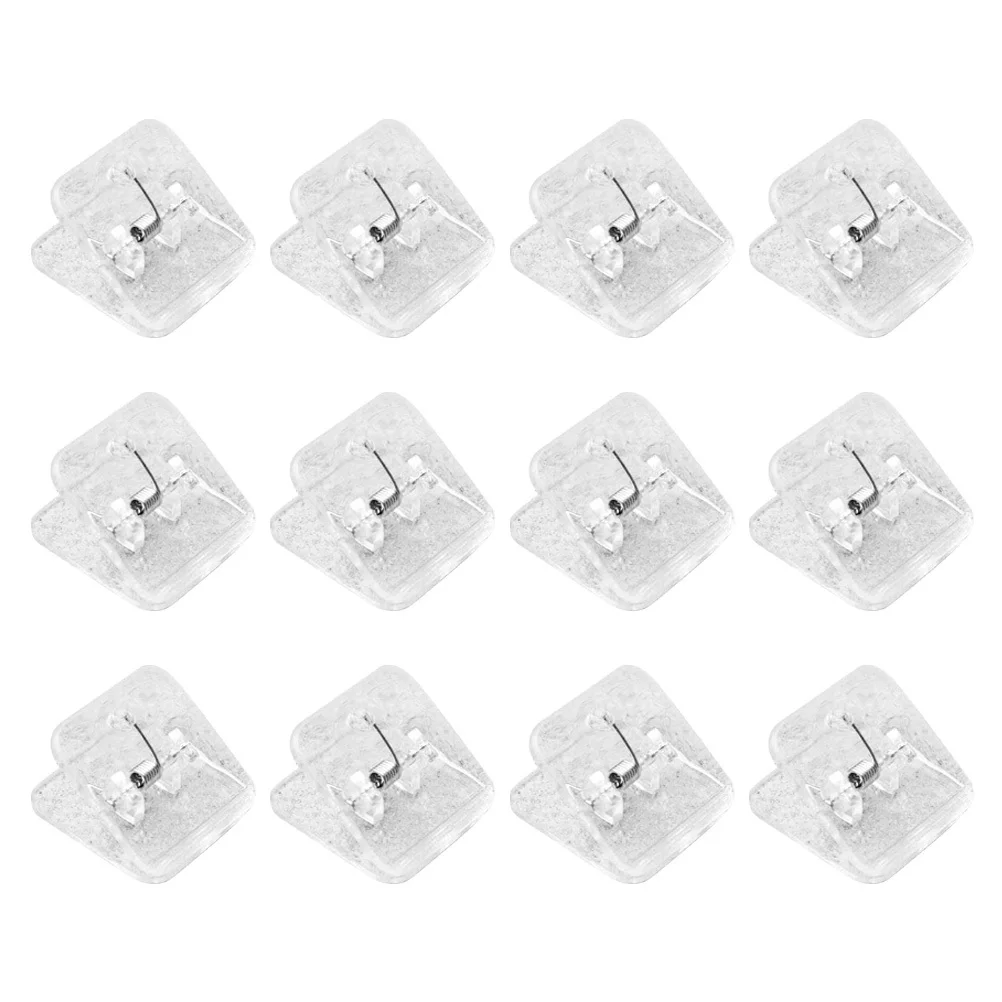 12 قطعة مقاطع فاتورة مشابك مستندات بلاستيكية قوية للملاحظات جداول الملفات سطح مكتب المدرسة المنزل القرطاسية