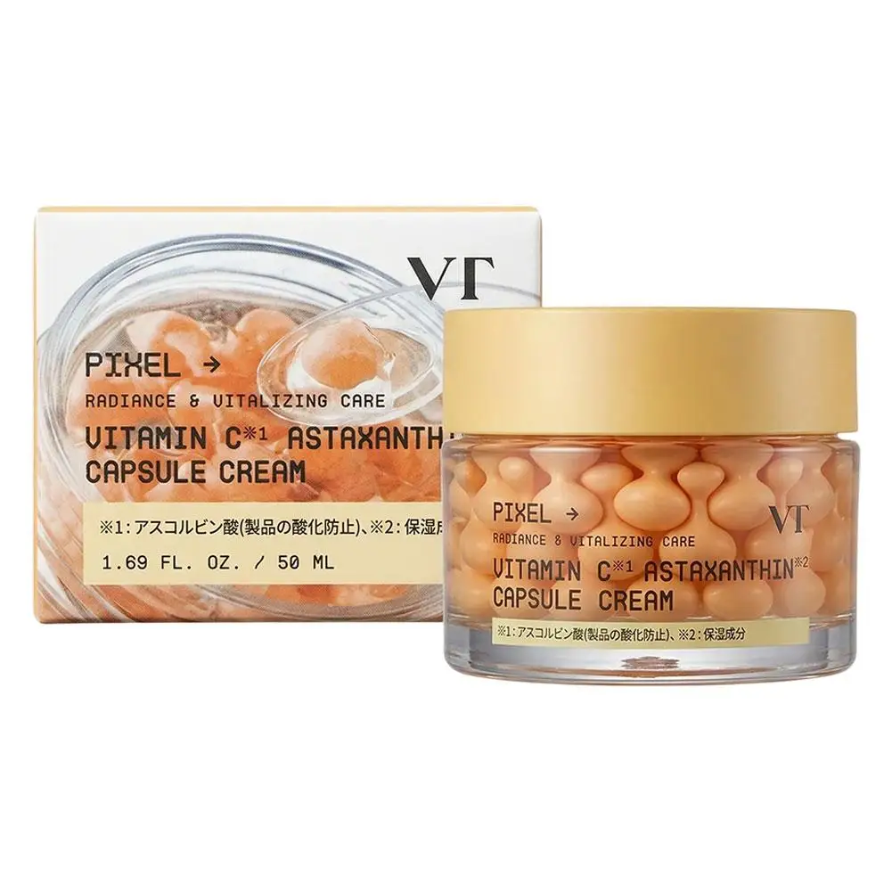 VT Radiance Vitalizing Care Crema en Cápsulas con Astaxantina y Vitamina C, Nutrición Profunda, Para Todo Tipo de Piel, Seguro para Piel Sensible