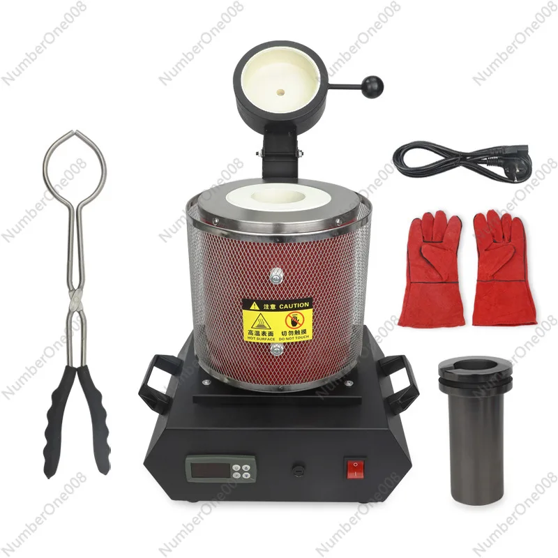 

Portable Melting Furnace Kit 1KG 3KG, Mini Electric Foundry for Gold Silver Melting, Jewelry DIY Tool, Fast Heat
