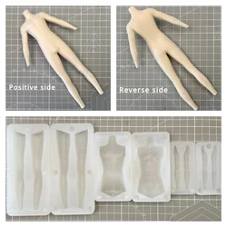 Large Size Correct Proportions Man Body Silicone Molds DIY Ultra Light Clay Polymer Clay Animation Character Body Making Mold