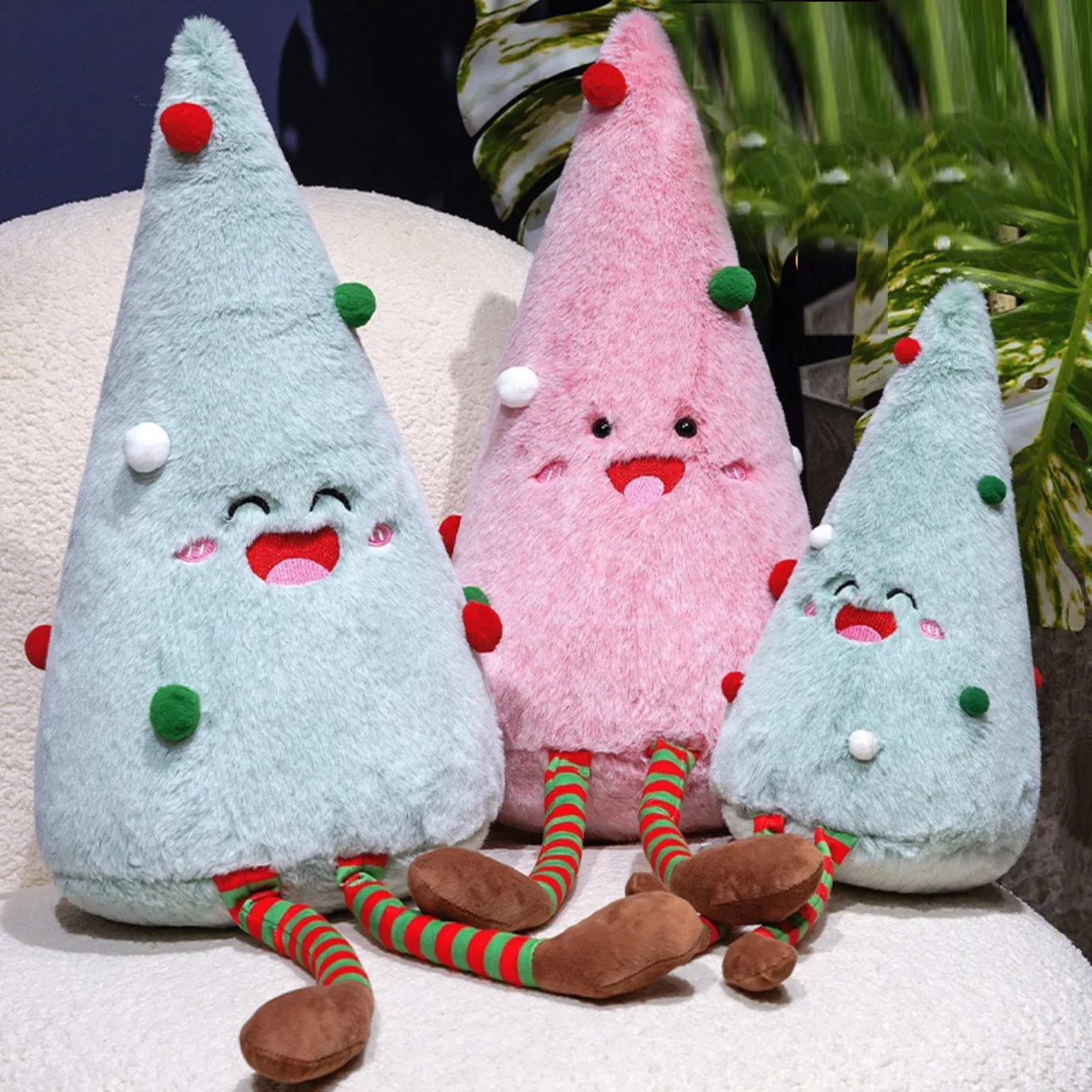 30 سنتيمتر زينة عيد الميلاد لطيف ألعاب من القطيفة شجرة عيد الميلاد دمية المنزل زخرفة الحفلات والهدايا #3