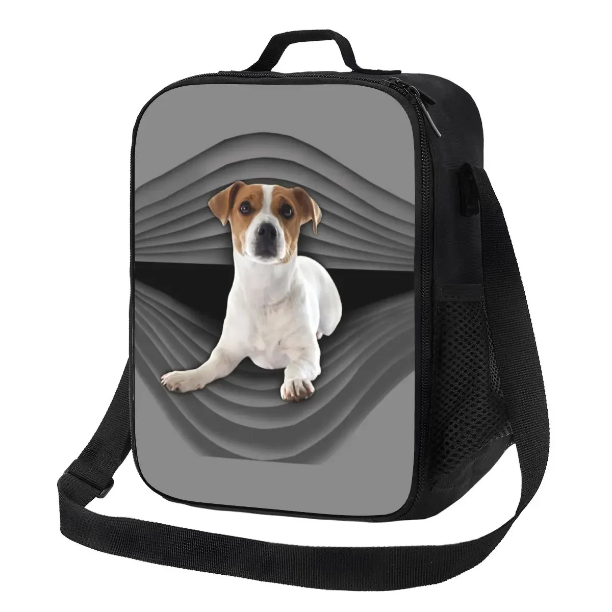 

Cute Jack Russell Terrier Insulated Lunch Bag for Women Pet Dog Thermal Cooler Bento Box Office Picnic Travel