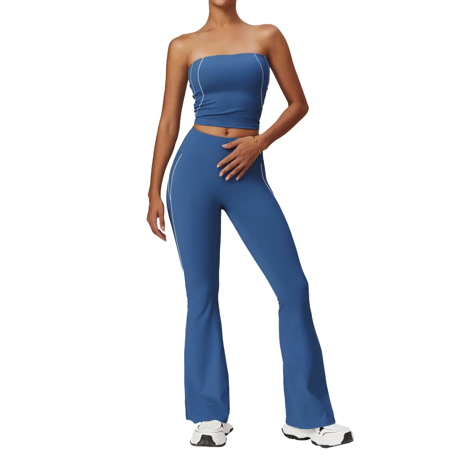 Tracksuit Women Gym Set Fitness Yoga Sport Bra Flare Pants Shorts Leggings Pilates Workout Clothes Tennis Badminton Outfit 2025