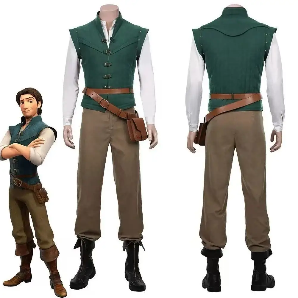 

Rapunzel Cosplay Costume Set | Tangled Flynn Rider Outfit | Anime Cosplay Full Set