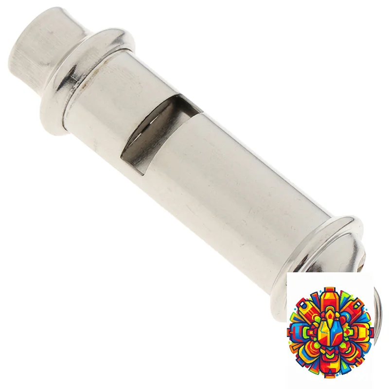 Mini Stainless Steel Emergency Survival Whistle, Portable Safety Whistle for Outdoor Camping Hiking Adventure