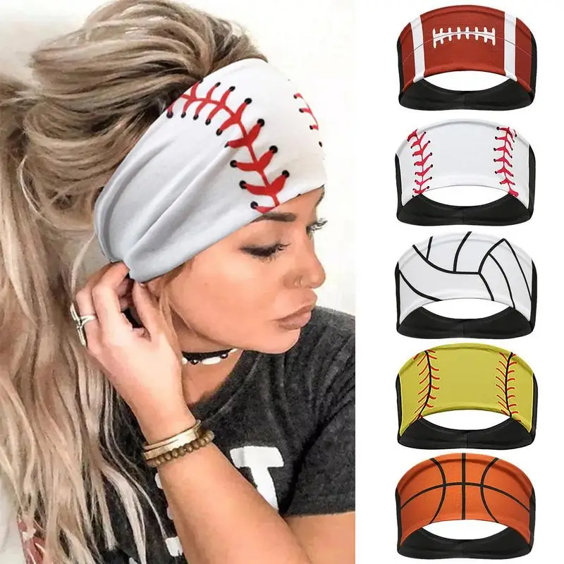 Outdoor Sports Headband Portable Fitness Hair Bands Man Woman Hair Wrap Brace Elastic Cycling Yoga Running Exercising Sweatband