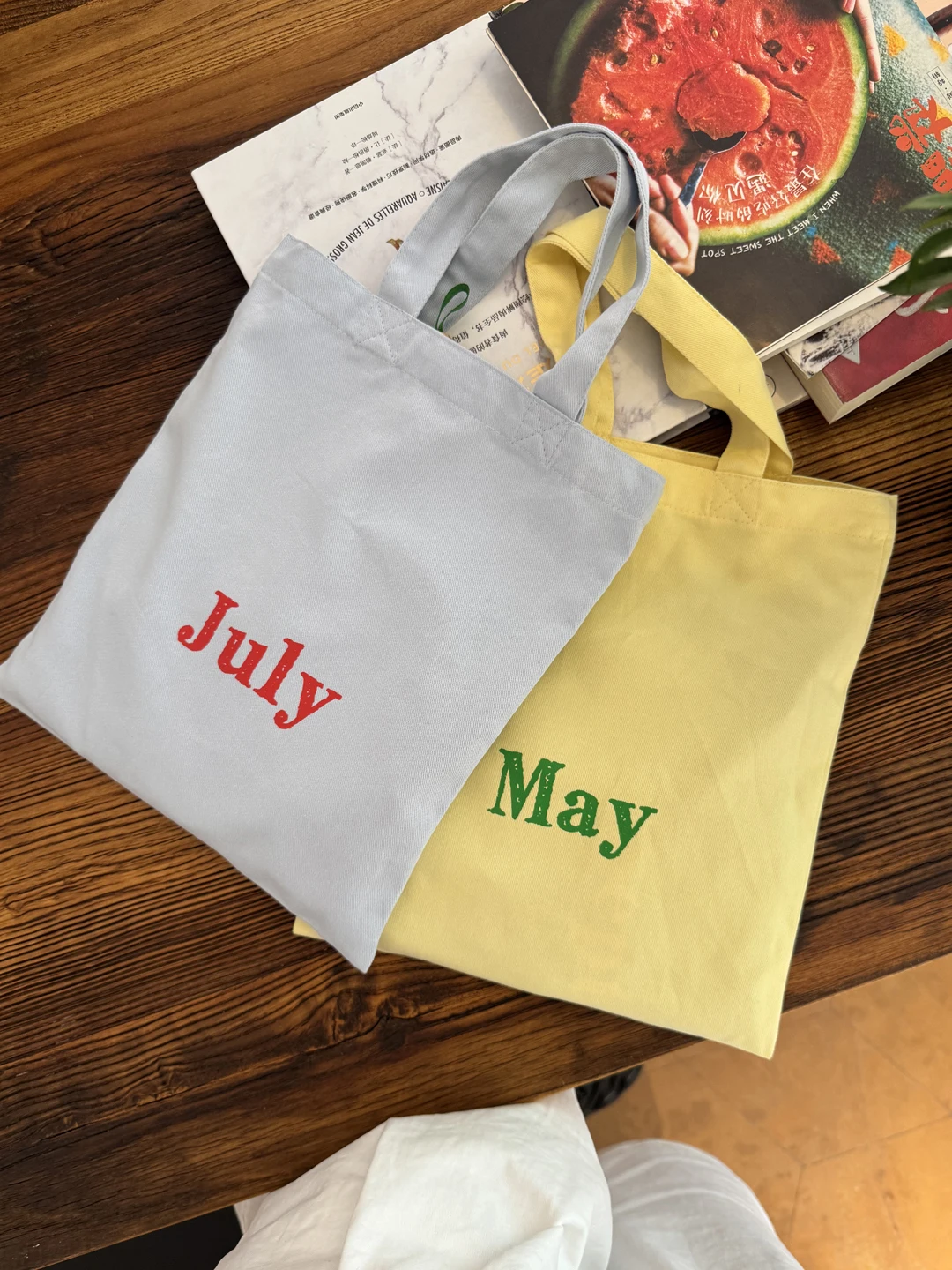 

Portable Canvas Handbag Letter Handheld Bag Memorial Day Wed Tote Bag Faionable Korean Sle Square Bag