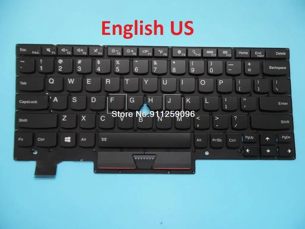 

Laptop Keyboard For Lenovo For ThinkPad X1 Tablet 1st Gen X1 Thin English US SN20K10583 SN5350BL SG-82900-XUA With Backlit New