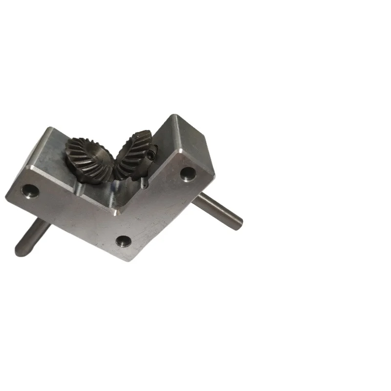 FOR Small right angle rotator 90 degree gearbox spiral bevel gear 1:1 commutator reducer is easy to process